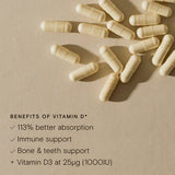 Wild Nutrition Food-Grown® Vitamin D for Bone, Immune & Muscle Support