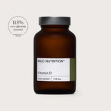 Wild Nutrition Food-Grown® Vitamin D for Bone, Immune & Muscle Support