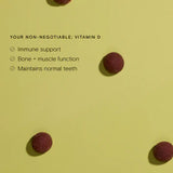 Wild Nutrition Food-Grown® Vitamin D Gummies for Bone & Immune Support