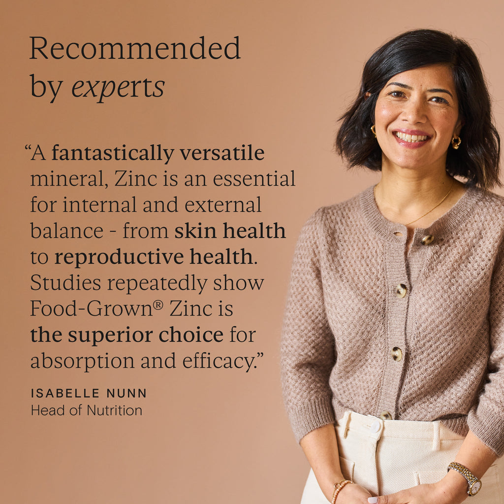 Wild Nutrition Food-Grown® Zinc Plus for Immune Function & Skin Health