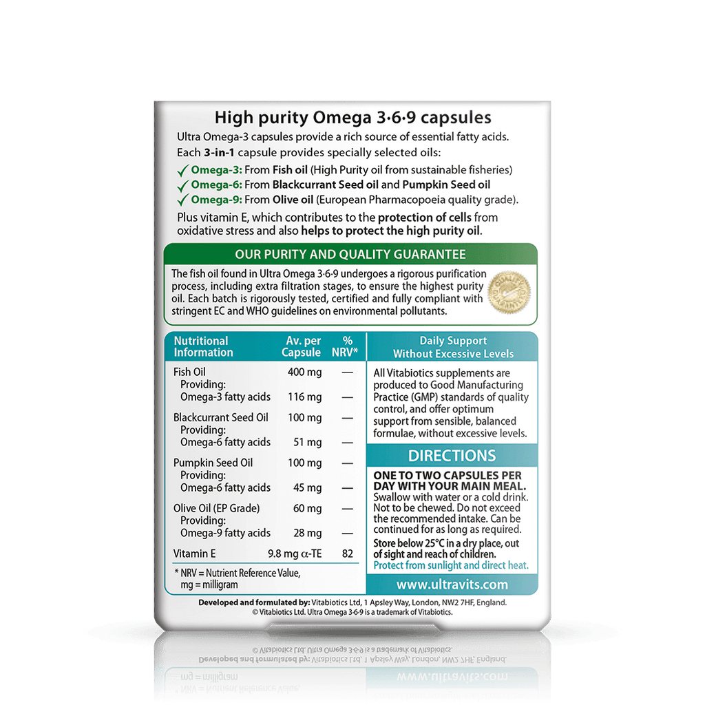 Vitabiotics Ultra Omega 3 6 9