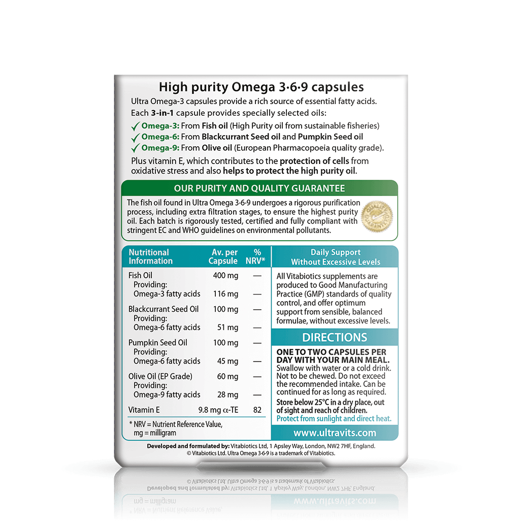 Vitabiotics Ultra Omega 3 6 9