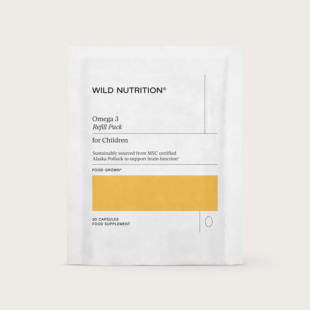 Wild Nutrition Food-Grown® Pregnancy + New Mother Omega 3 - 3 Month Supply for Maternal & Baby Development