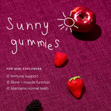 Wild Nutrition Food-Grown® Vitamin D Gummies for Bone & Immune Support