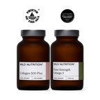 Wild Nutrition Collagen 500 Plus - 3 Month Supply for Skin, Hair, Nails & Joint Health