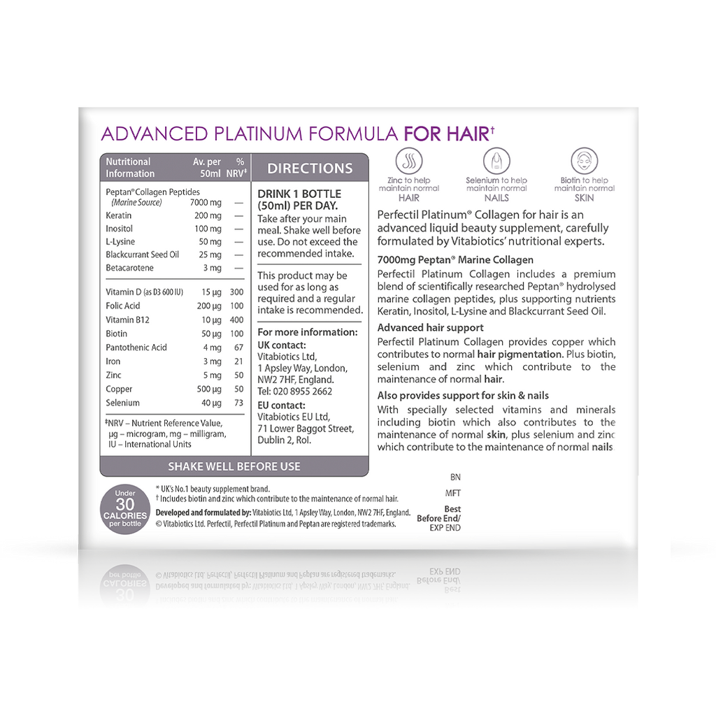 Vitabiotics Perfectil Platinum Collagen Hair Drink