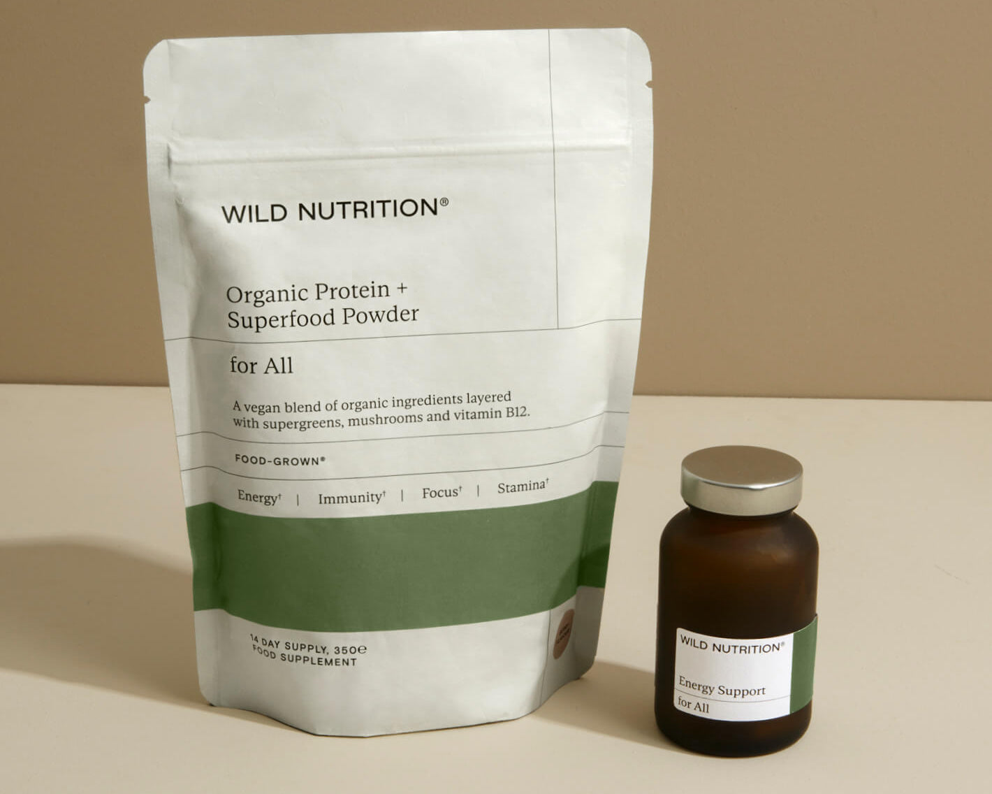 Wild Nutrition Natural Energy Duo (Pouch Refill) for Energy Production & Reduced Fatigue