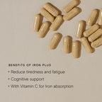 Wild Nutrition Food-Grown® Iron Plus for Energy Production & Reduced Fatigue