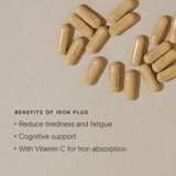 Wild Nutrition Food-Grown® Iron Plus for Energy & Healthy Blood Support