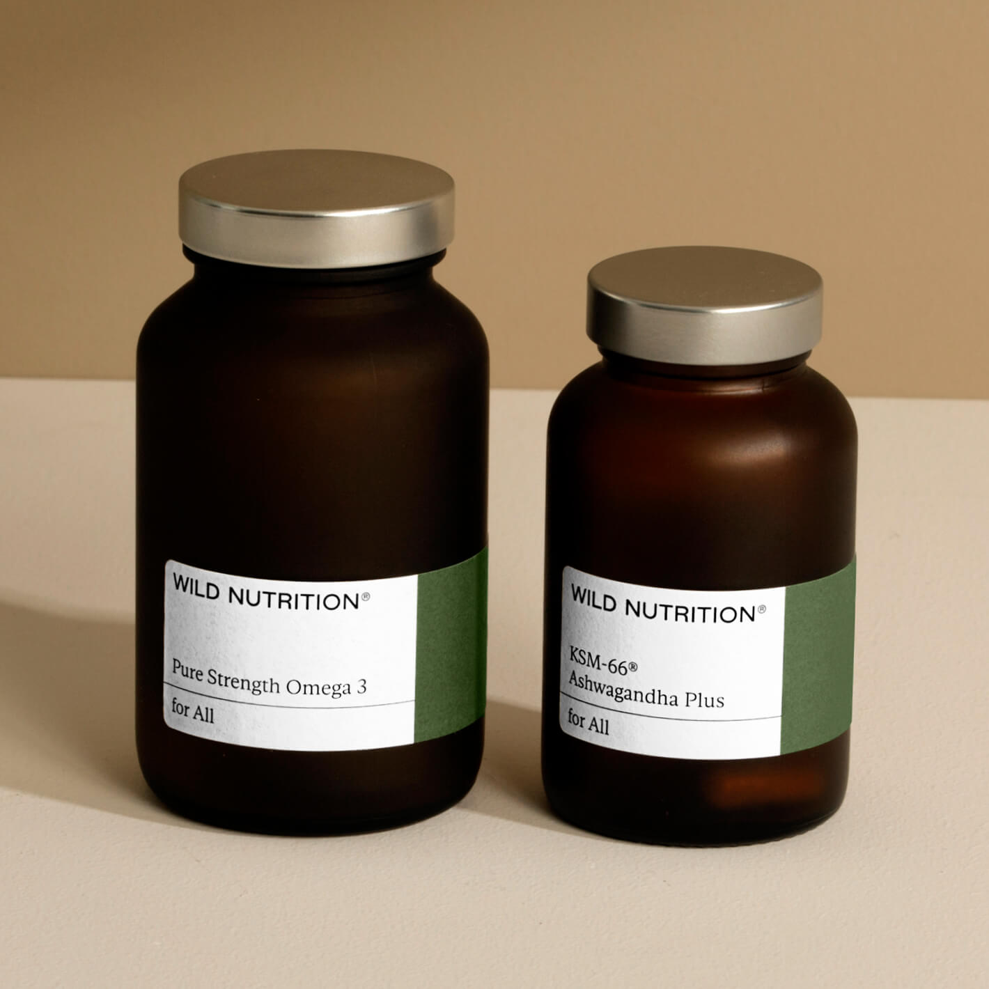 Wild Nutrition Mental Resilience Duo (Pouch Refill) for Stress Management & Cognitive Support