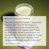 Wild Nutrition Food-Grown® Organic Protein + Superfood Powder for Energy & Nutritional Support