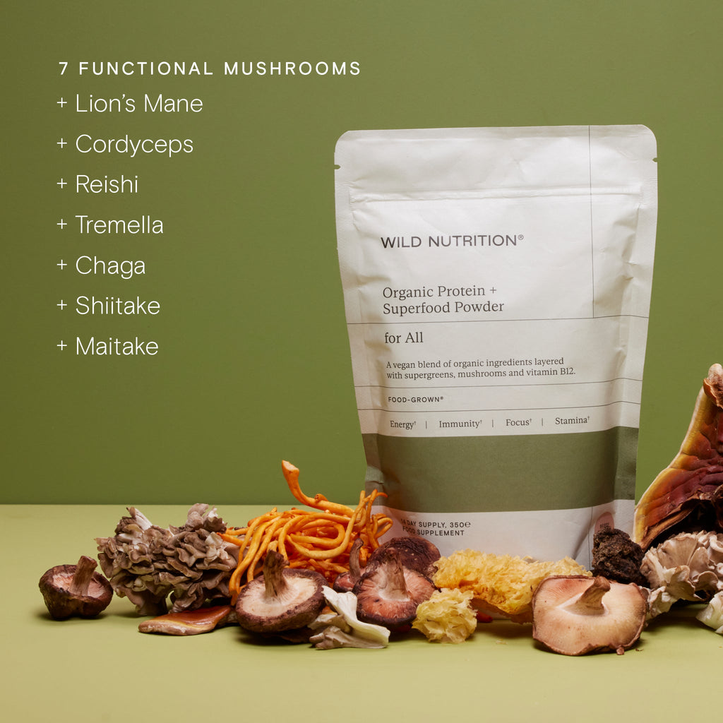 Wild Nutrition Food-Grown® Organic Protein + Superfood Powder for Daily Nutrition & Wellness Support