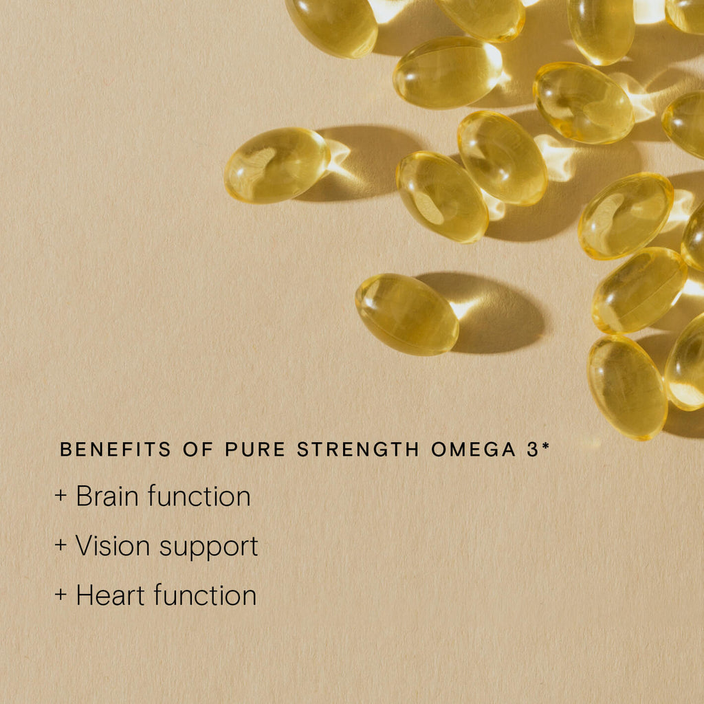 Wild Nutrition Food-Grown® Pure Strength Omega 3 for Brain, Heart & Vision Support