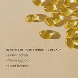Wild Nutrition Food-Grown® Pure Strength Omega 3 for Heart, Brain & Joint Support