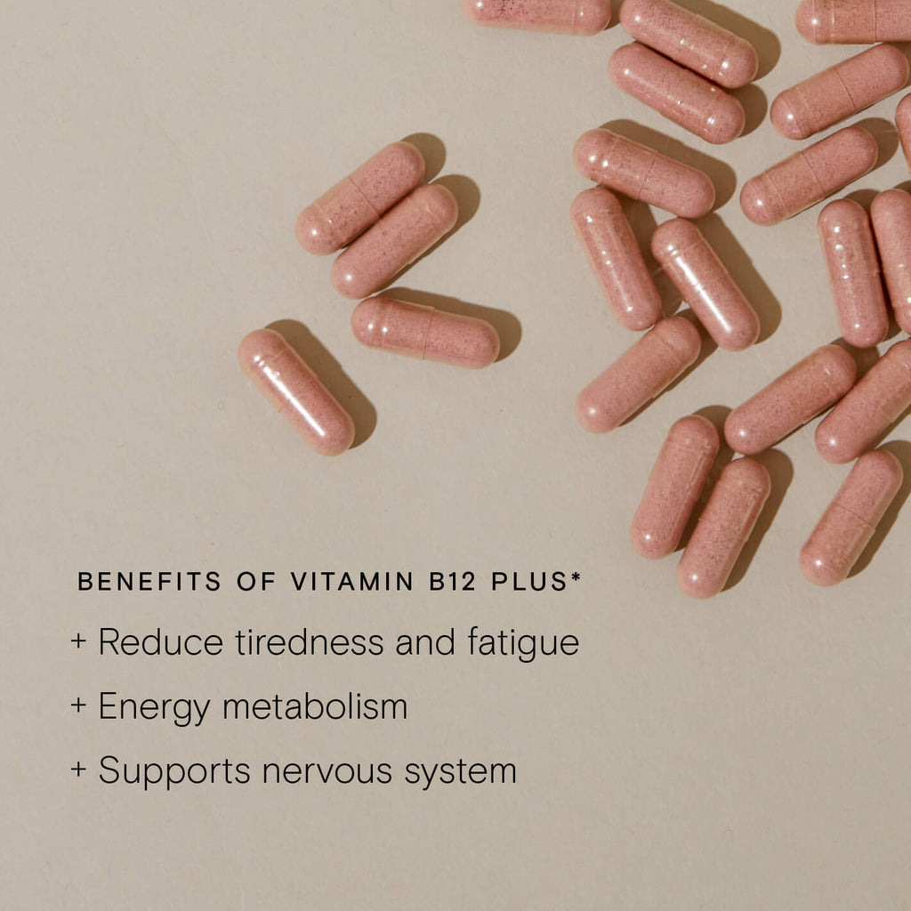 Wild Nutrition Food-Grown® Vitamin B12 Plus for Energy Production & Nervous System Health
