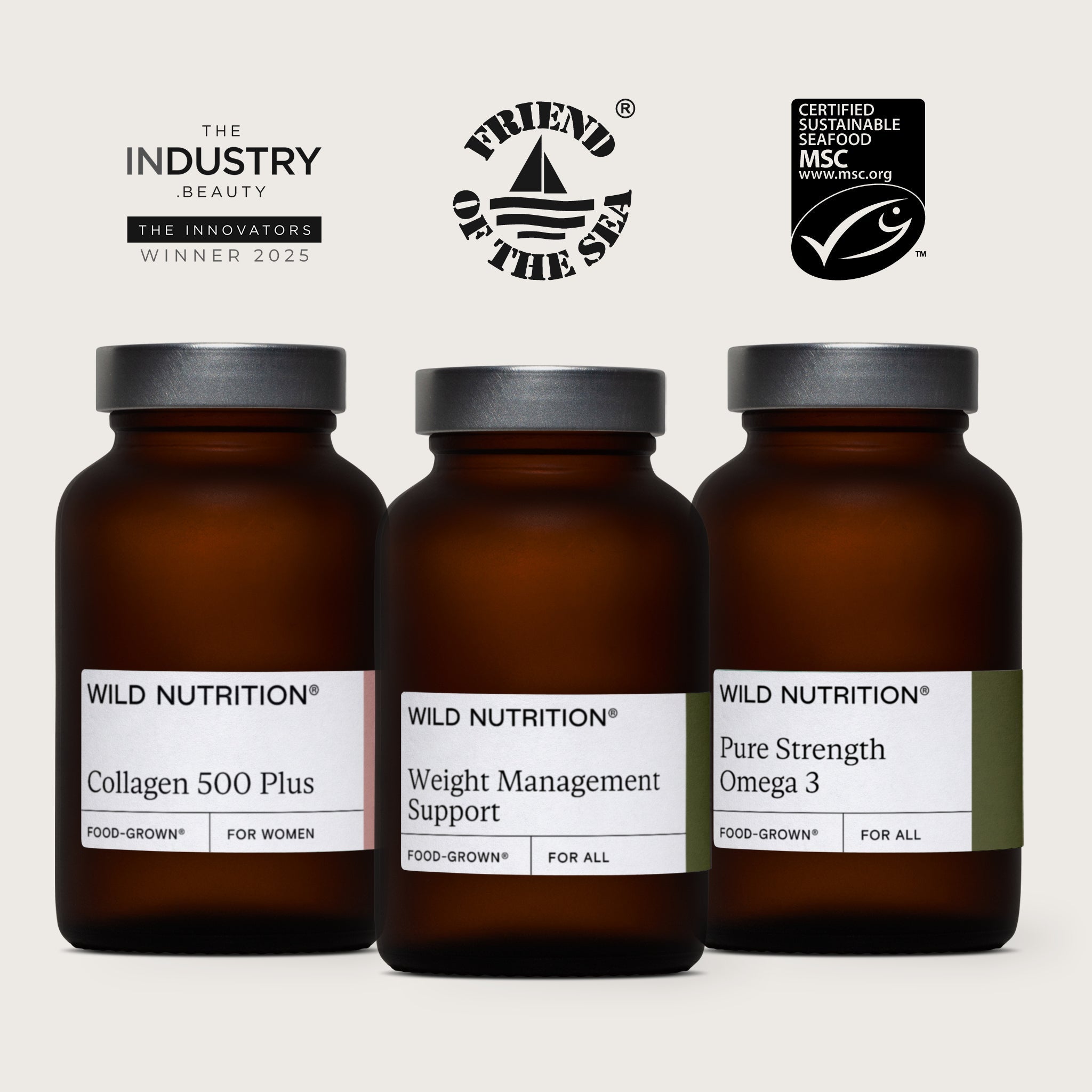 Wild Nutrition Complete 45+ Weight Management Trio (Pouch Refill) for Weight Management & Metabolic Health