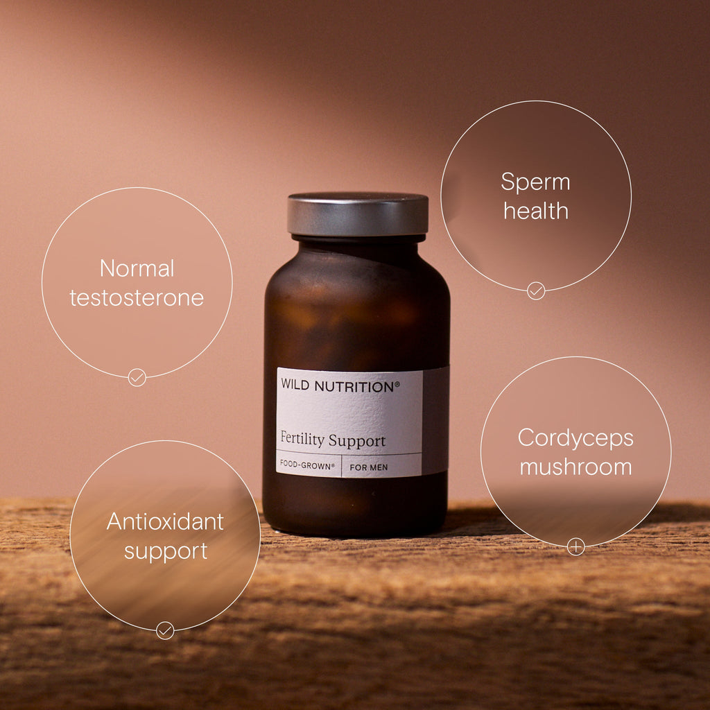 Wild Nutrition Food-Grown® Fertility Support for Men for Male Fertility & Reproductive Health
