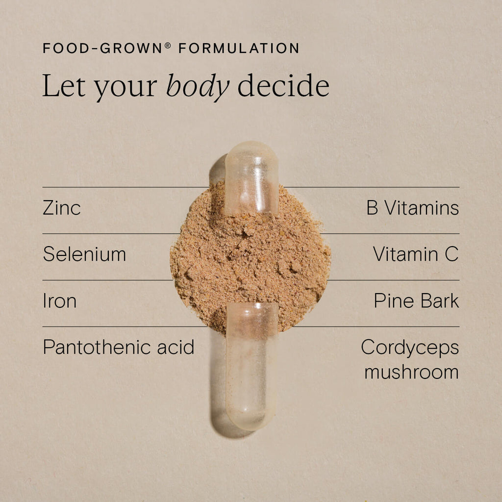 Wild Nutrition Food-Grown® Vitamin C Plus - 3 Month Supply for Immune Function & Collagen Formation