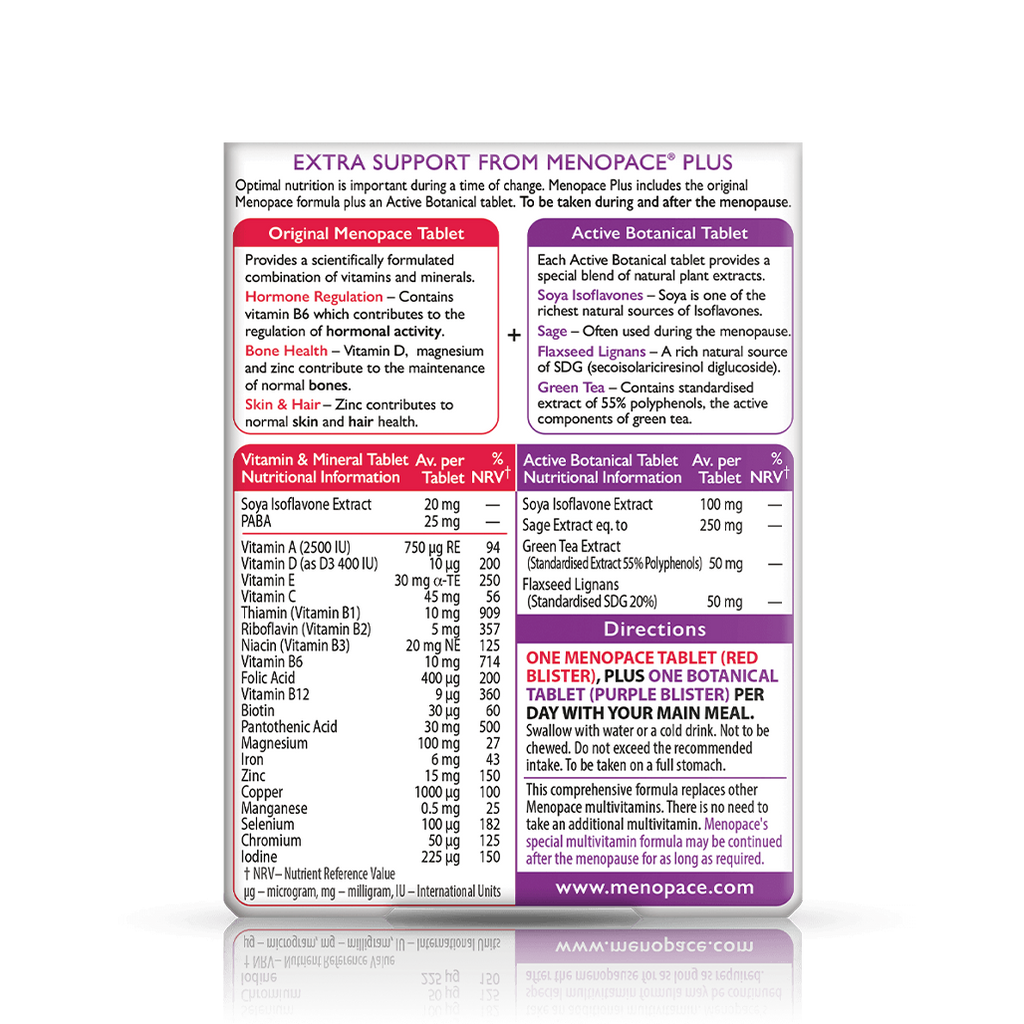 Vitabiotics Menopace Plus Menopause Support