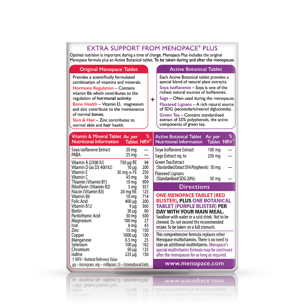 Vitabiotics Menopace Plus Menopause Support