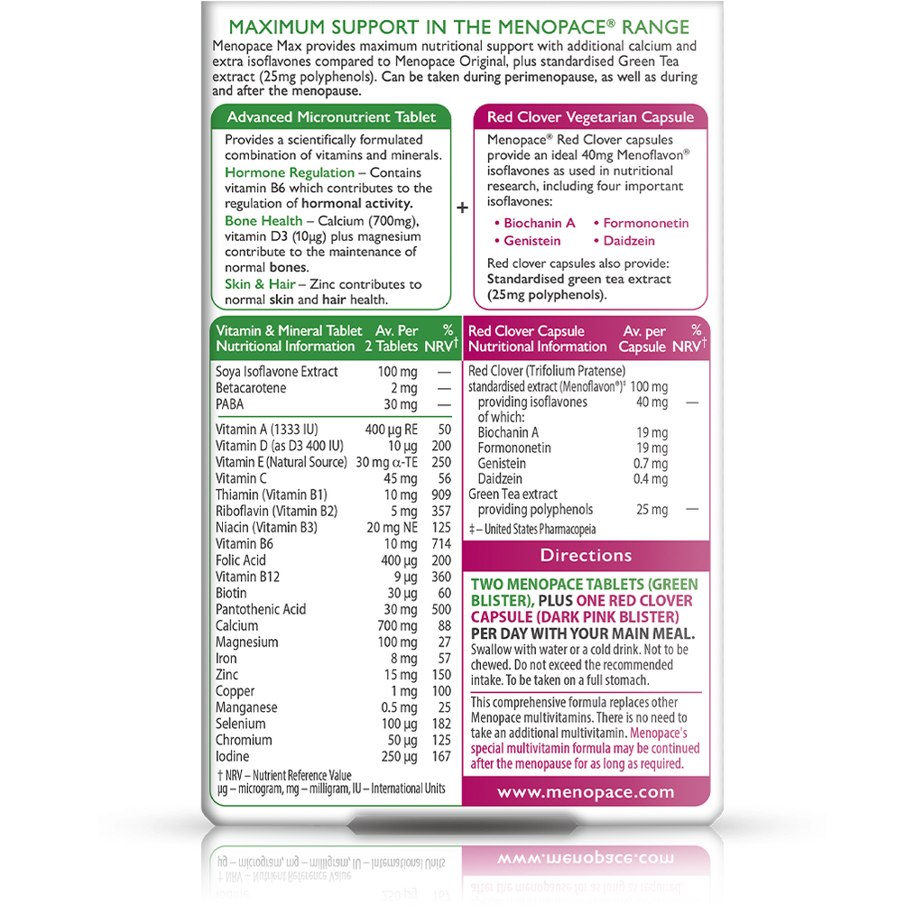 Vitabiotics Menopace Max Menopause Support