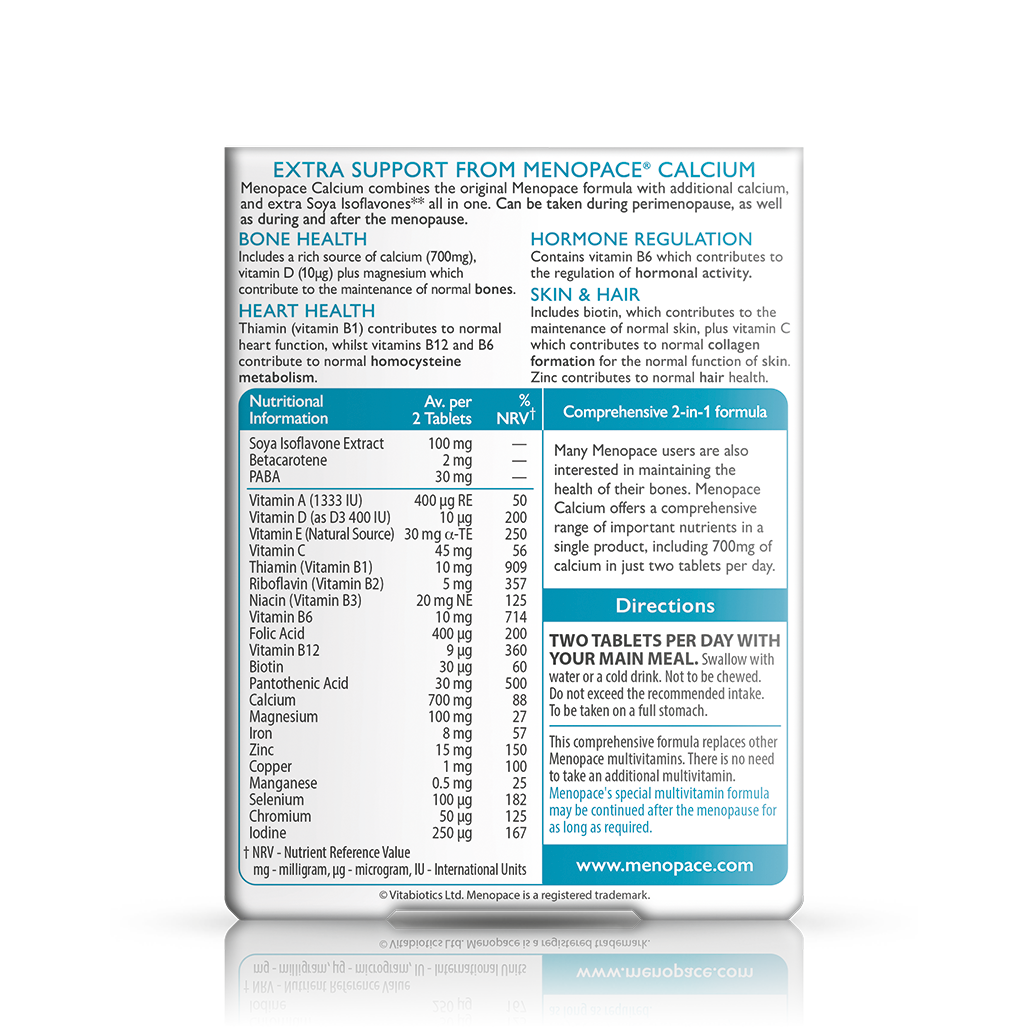 Vitabiotics Menopace Calcium Support
