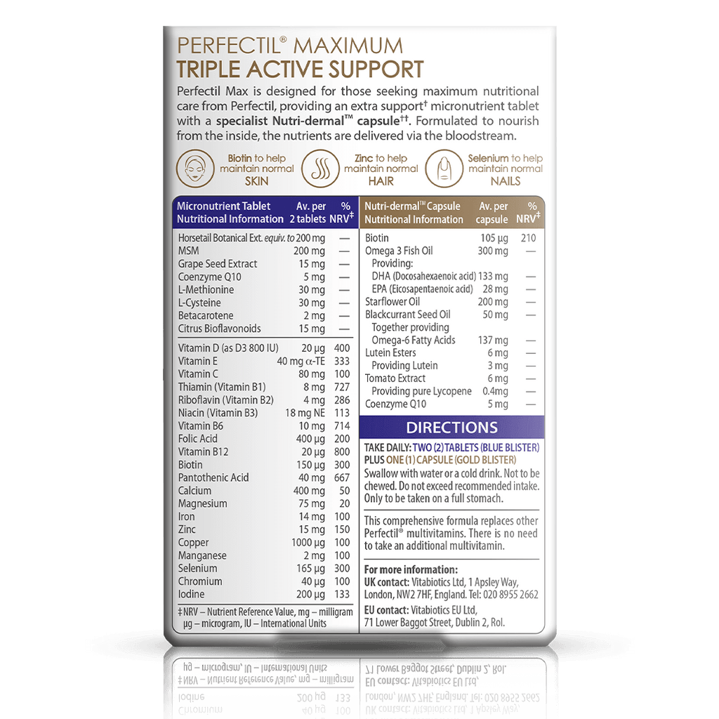 Vitabiotics Perfectil Max Beauty Supplement