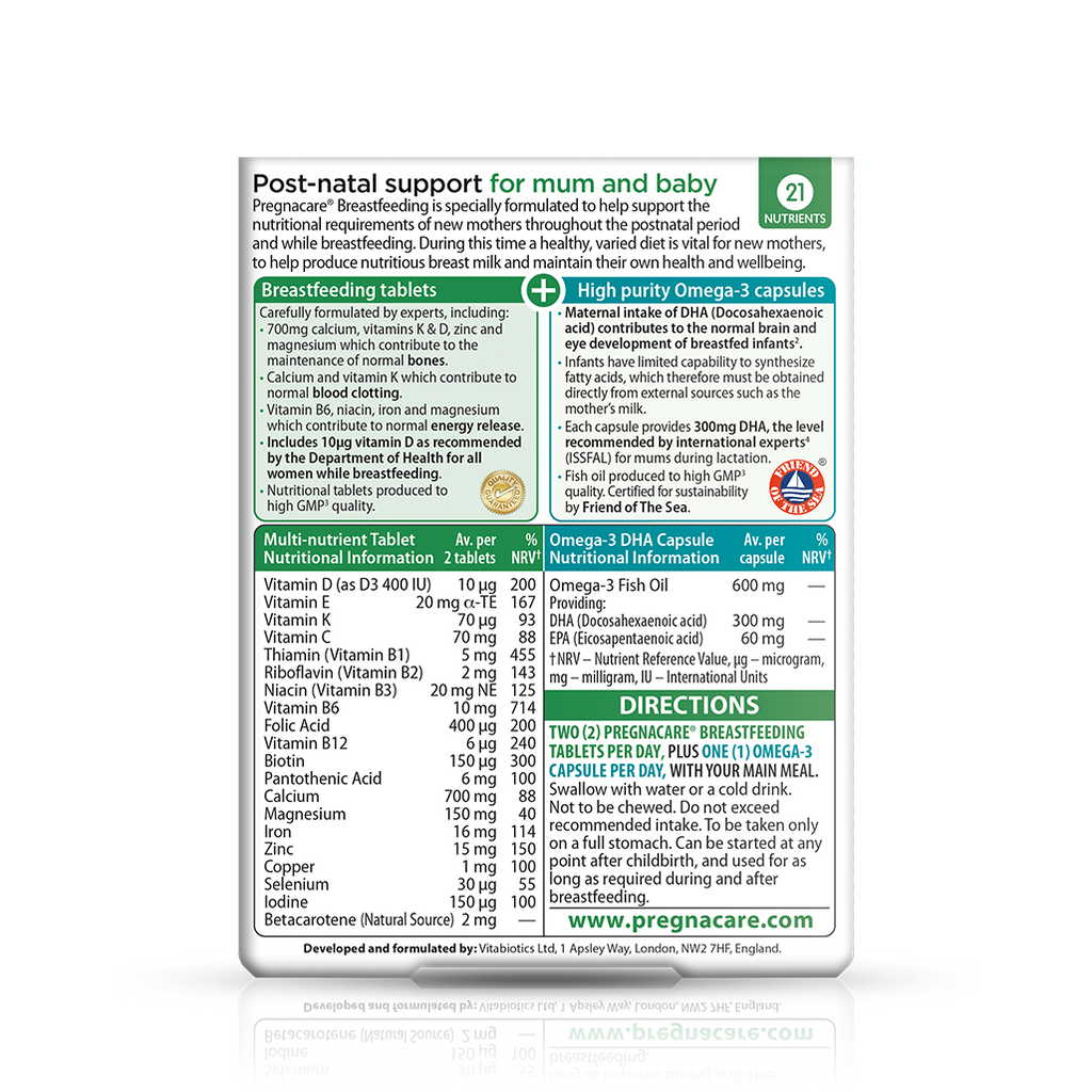 Vitabiotics Pregnacare Breastfeeding Support