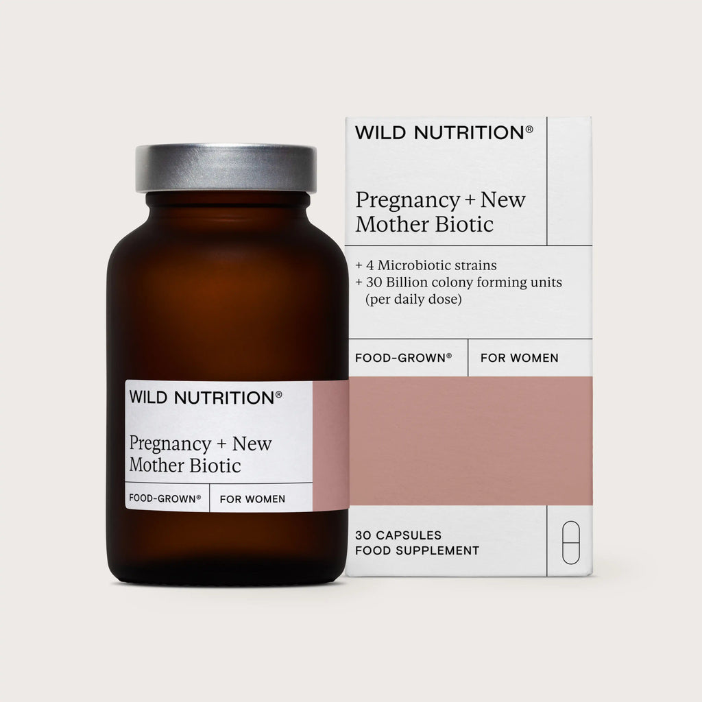 Wild Nutrition Pregnancy + New Mother Biotic for Maternal Gut Health & Wellness