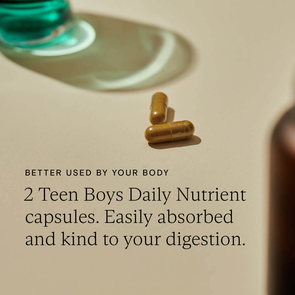 Wild Nutrition Food-Grown® Daily Multi Nutrient for Teen Boys for Growth, Development & Nutritional Support