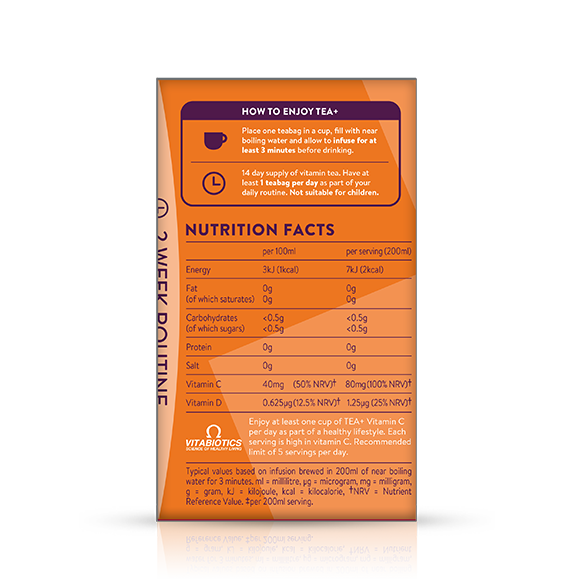 Vitabiotics TEA Plus Vitamin C Tea
