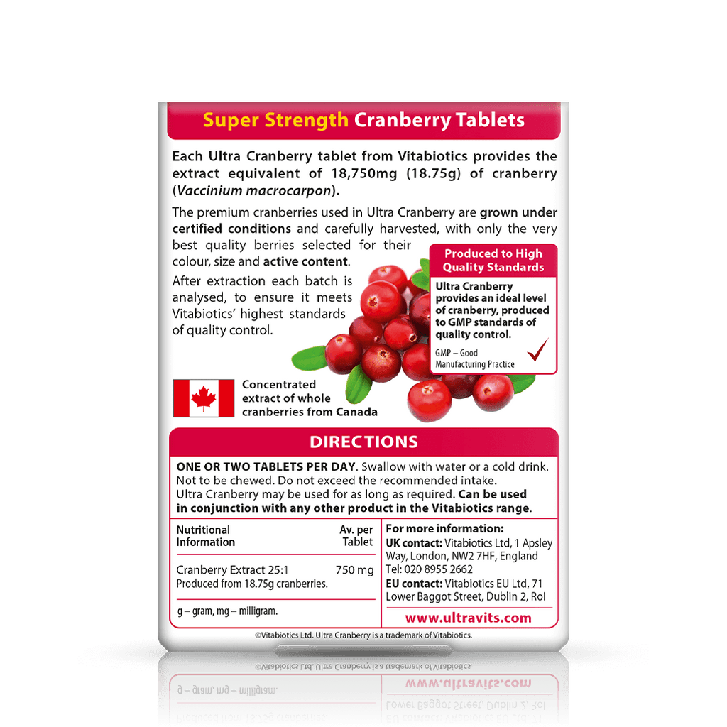 Vitabiotics Ultra Cranberry Supplement