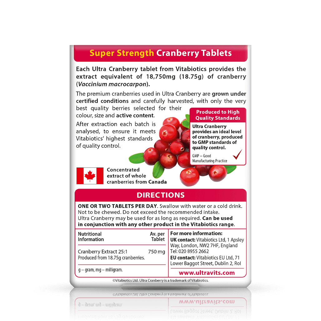 Vitabiotics Ultra Cranberry Supplement