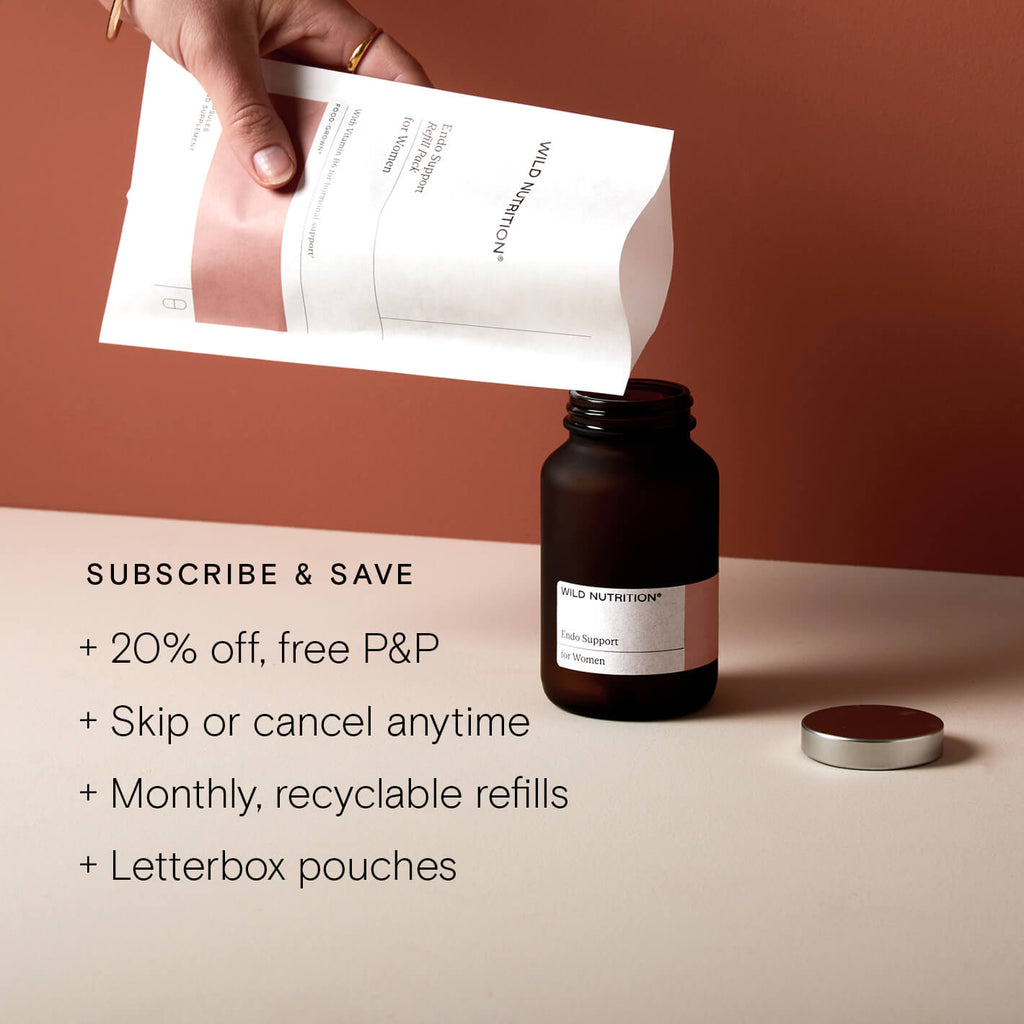 Wild Nutrition Food-Grown® Peri + Menopause Biotic - 3 Month Supply for Gut Health & Menopause Support