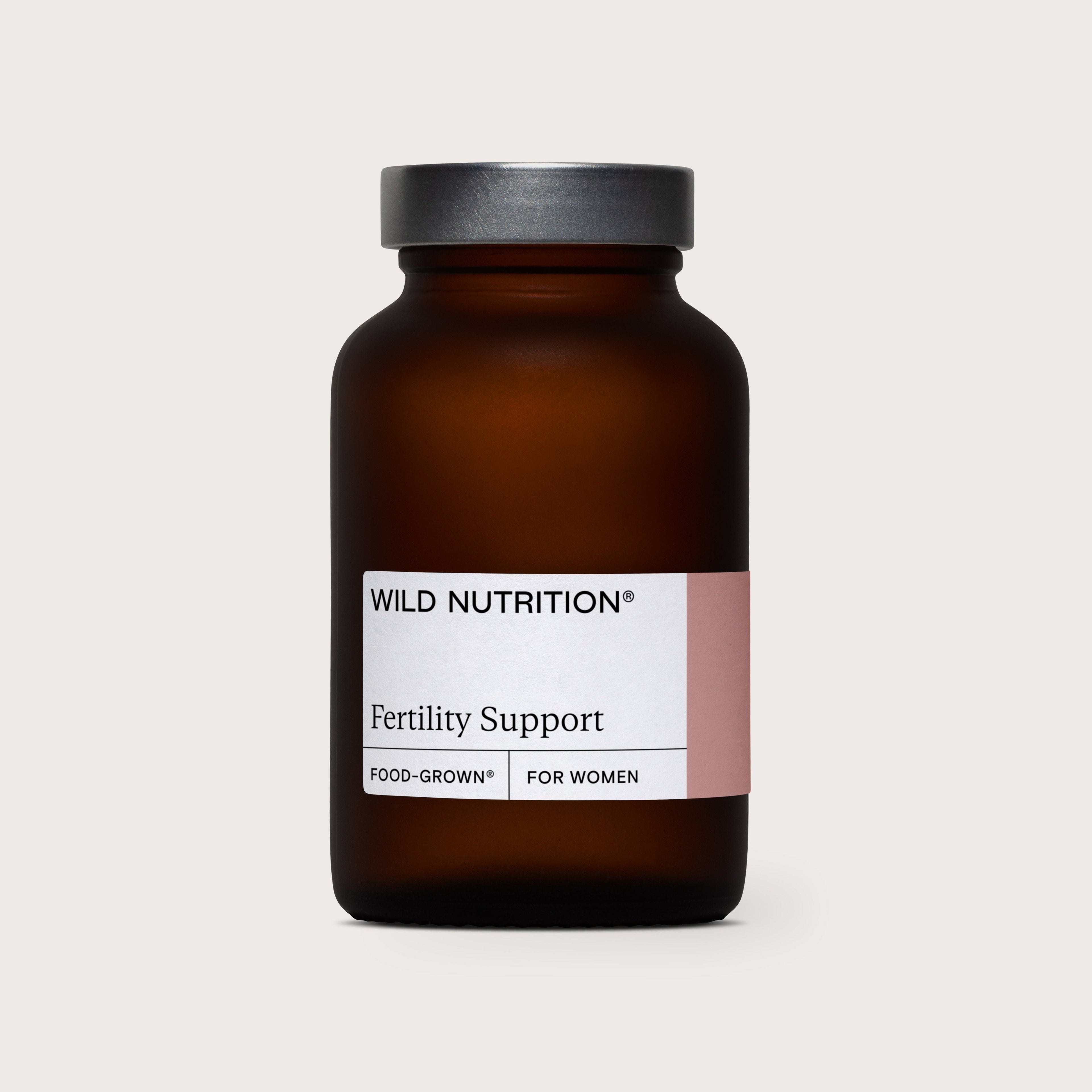 Wild Nutrition Food-Grown® Fertility Support for Women - 3 Month Supply for Female Fertility & Reproductive Health