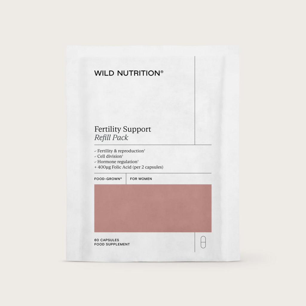 Wild Nutrition Food-Grown® Fertility Support for Women - 3 Month Supply for Female Fertility & Reproductive Health