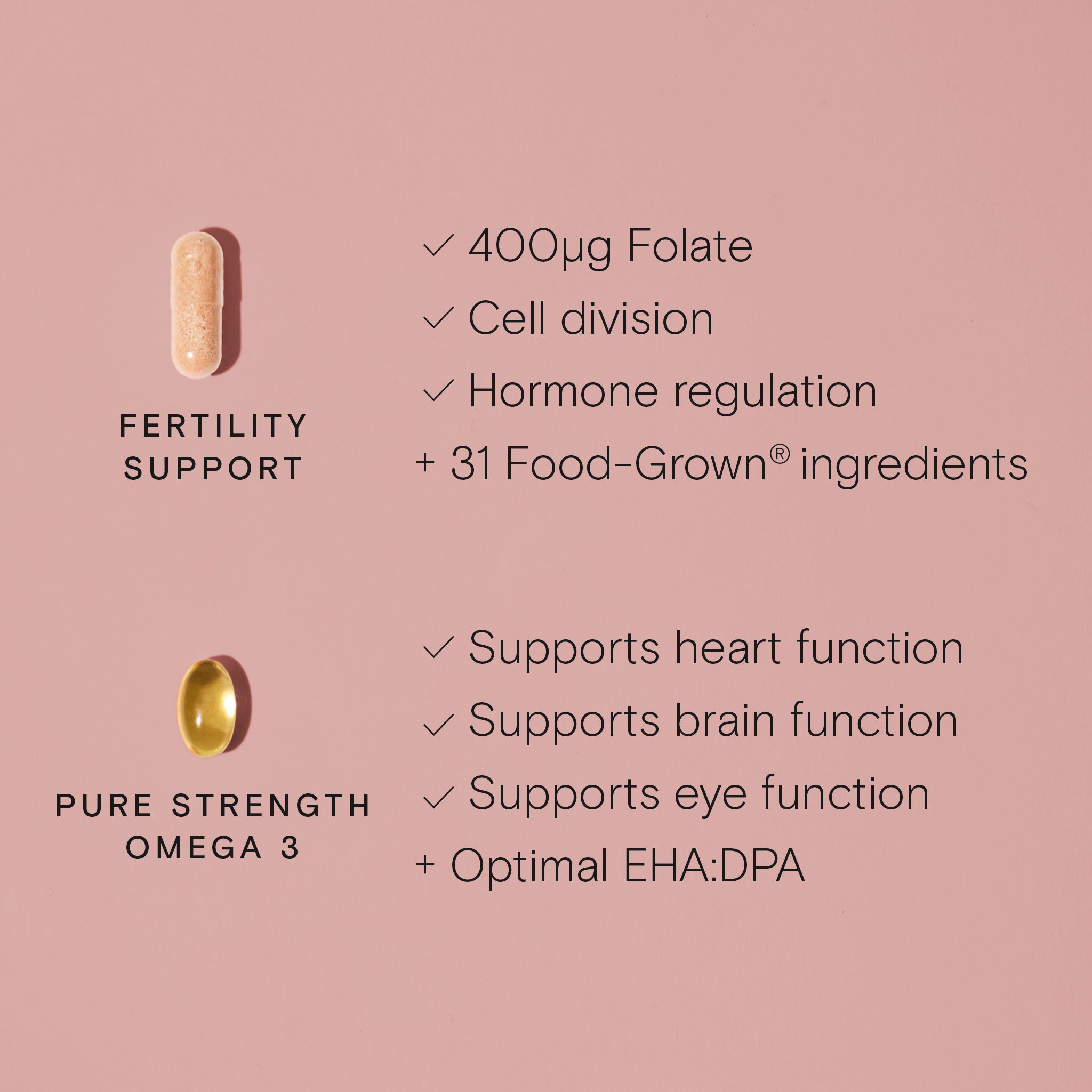 Wild Nutrition Women's Fertility Duo for Female Fertility & Reproductive Health