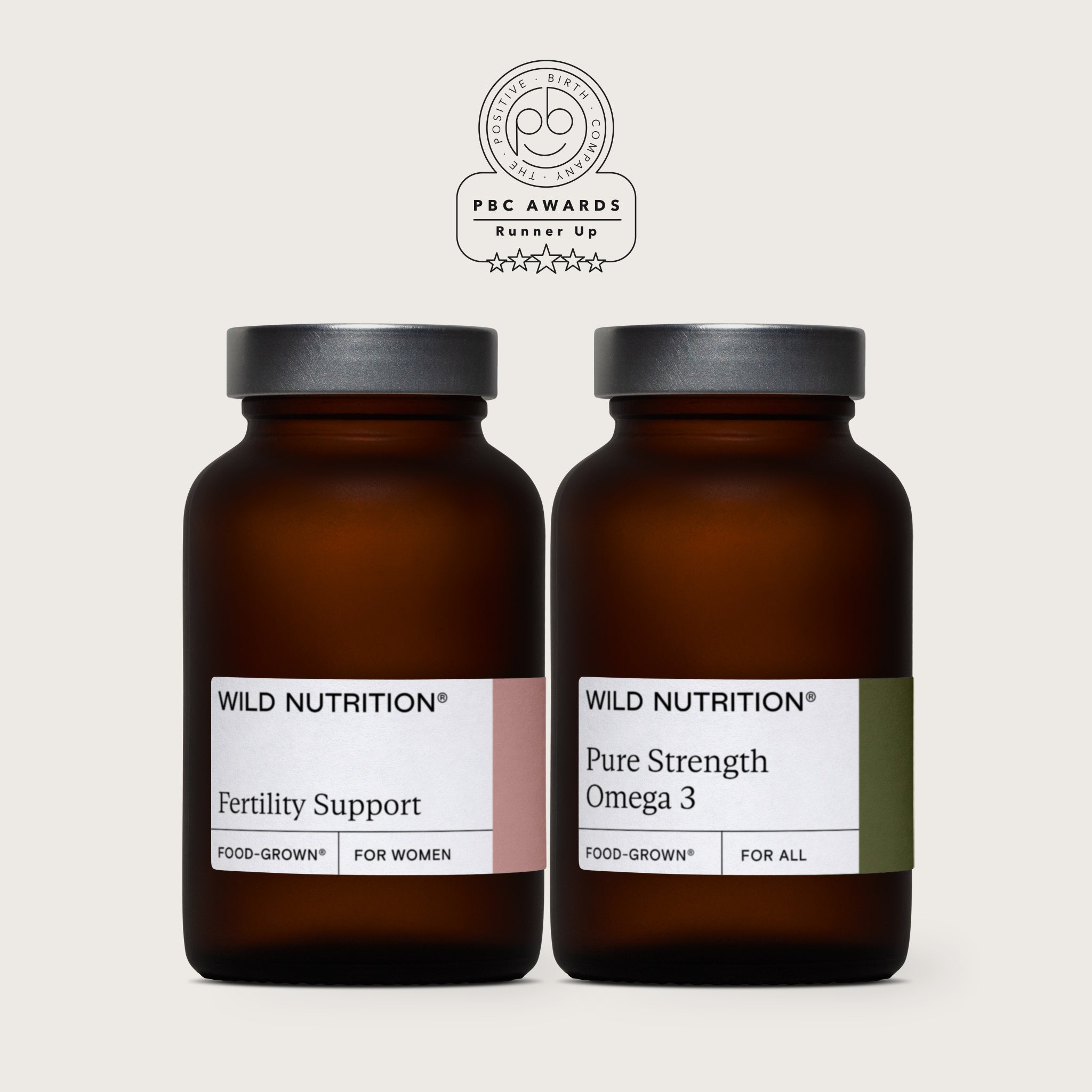 Wild Nutrition Women's Fertility Duo for Female Fertility & Reproductive Health