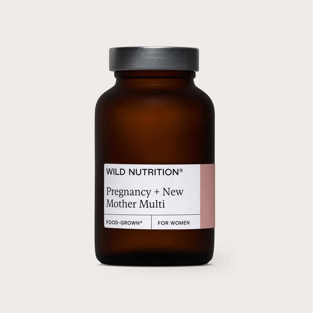 Wild Nutrition Food-Grown® Pregnancy + New Mother Multi - 3 Month Supply for Pregnancy & Postnatal Wellness