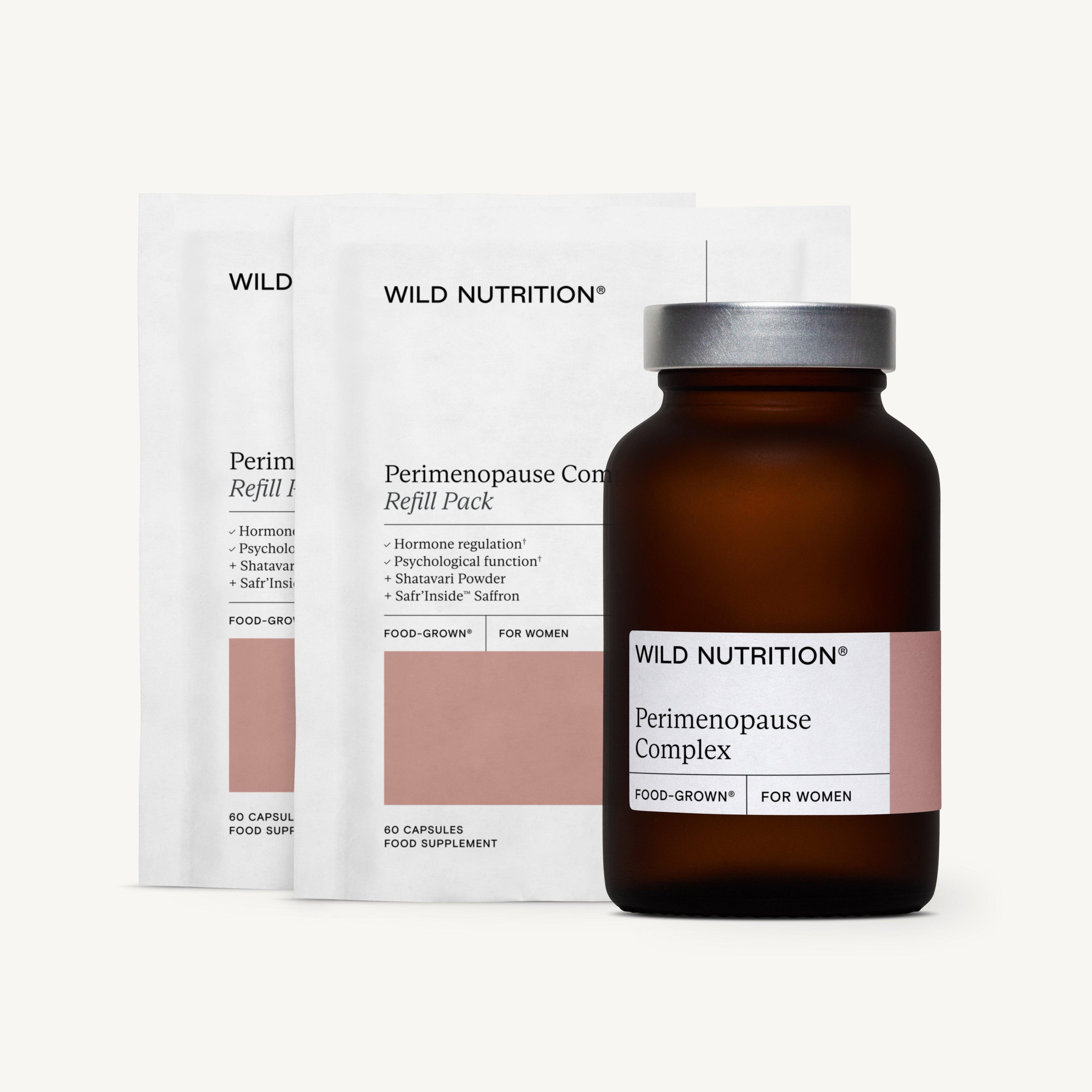 Wild Nutrition Food-Grown® Fertility Support for Women - 3 Month Supply for Female Fertility & Reproductive Health