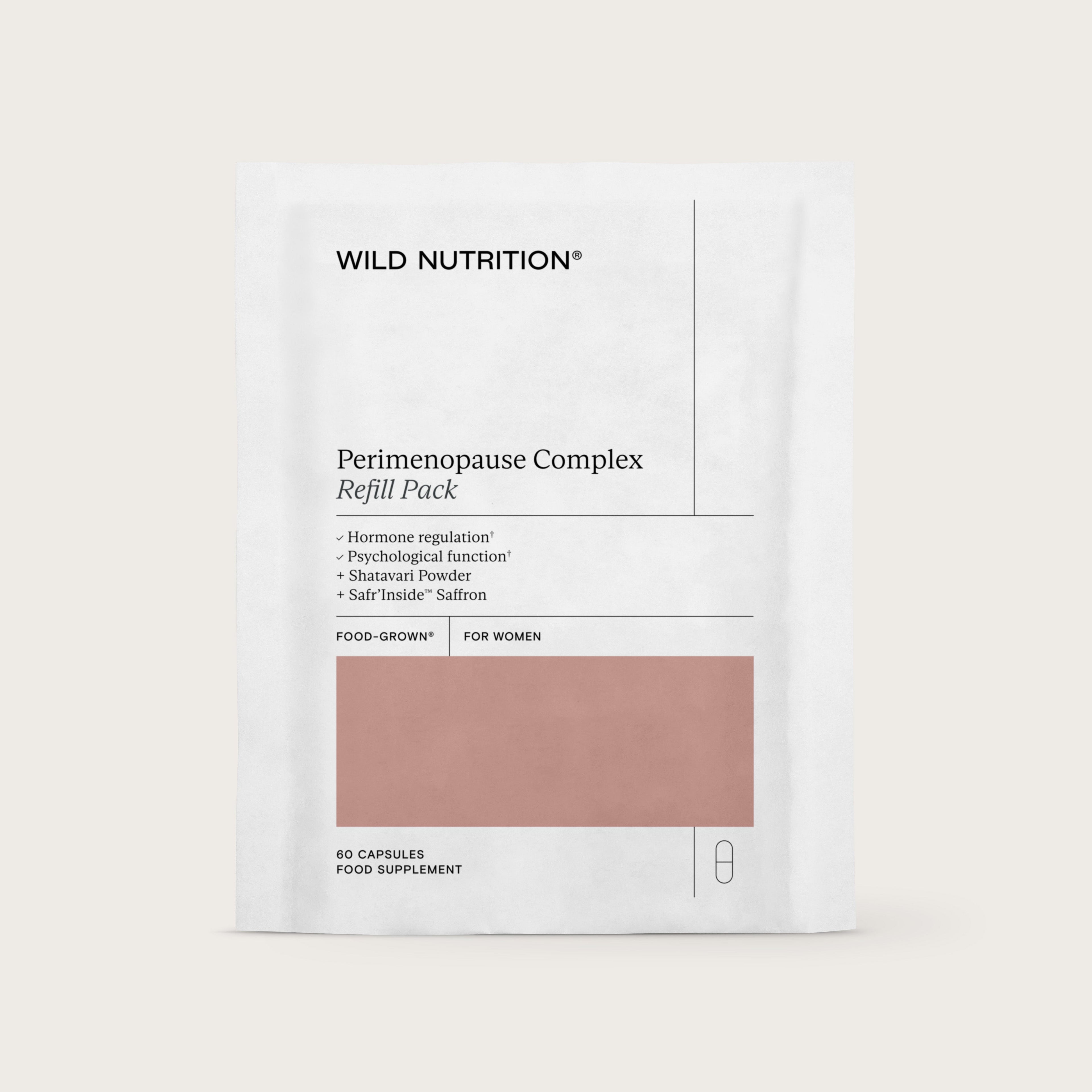 Wild Nutrition Food-Grown® Fertility Support for Women - 3 Month Supply for Female Fertility & Reproductive Health