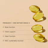 Wild Nutrition Food-Grown® Pregnancy + New Mother Omega 3 for Maternal & Baby Brain Development