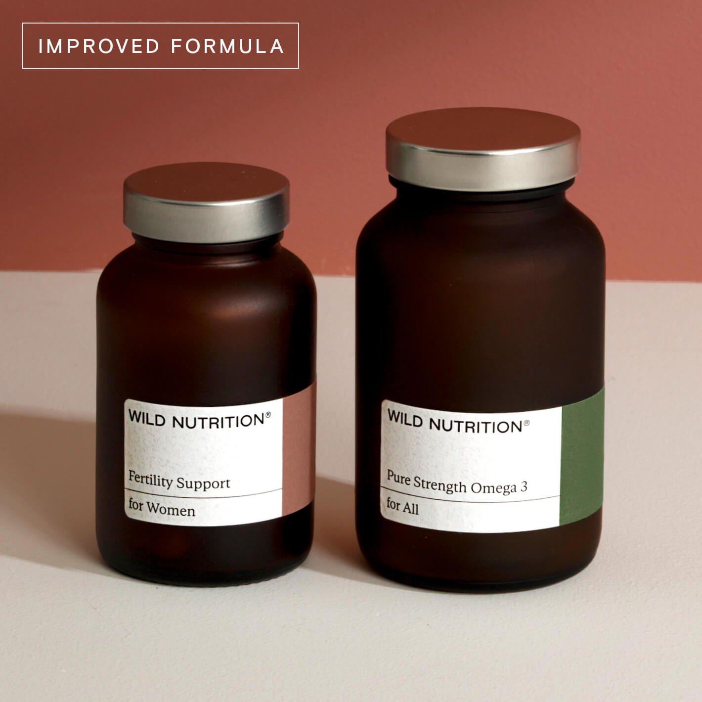 Wild Nutrition Women's Fertility Duo (Pouch Refill) for Female Fertility & Reproductive Health