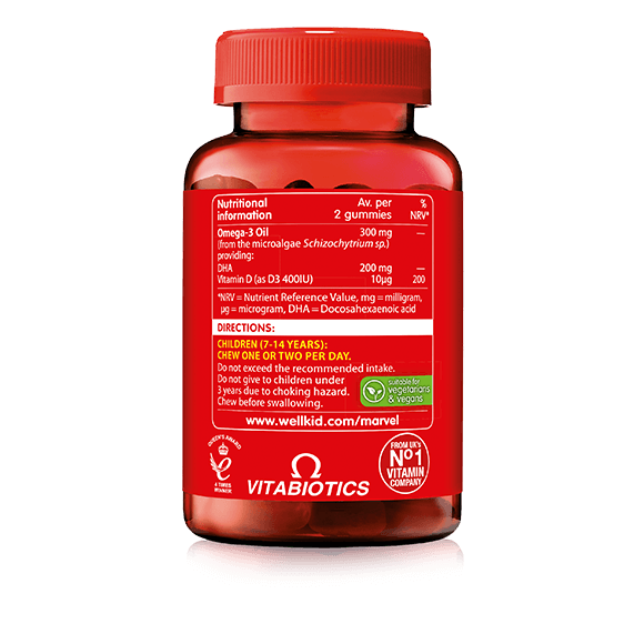 Vitabiotics Wellkid Marvel Omega 3 for Kids