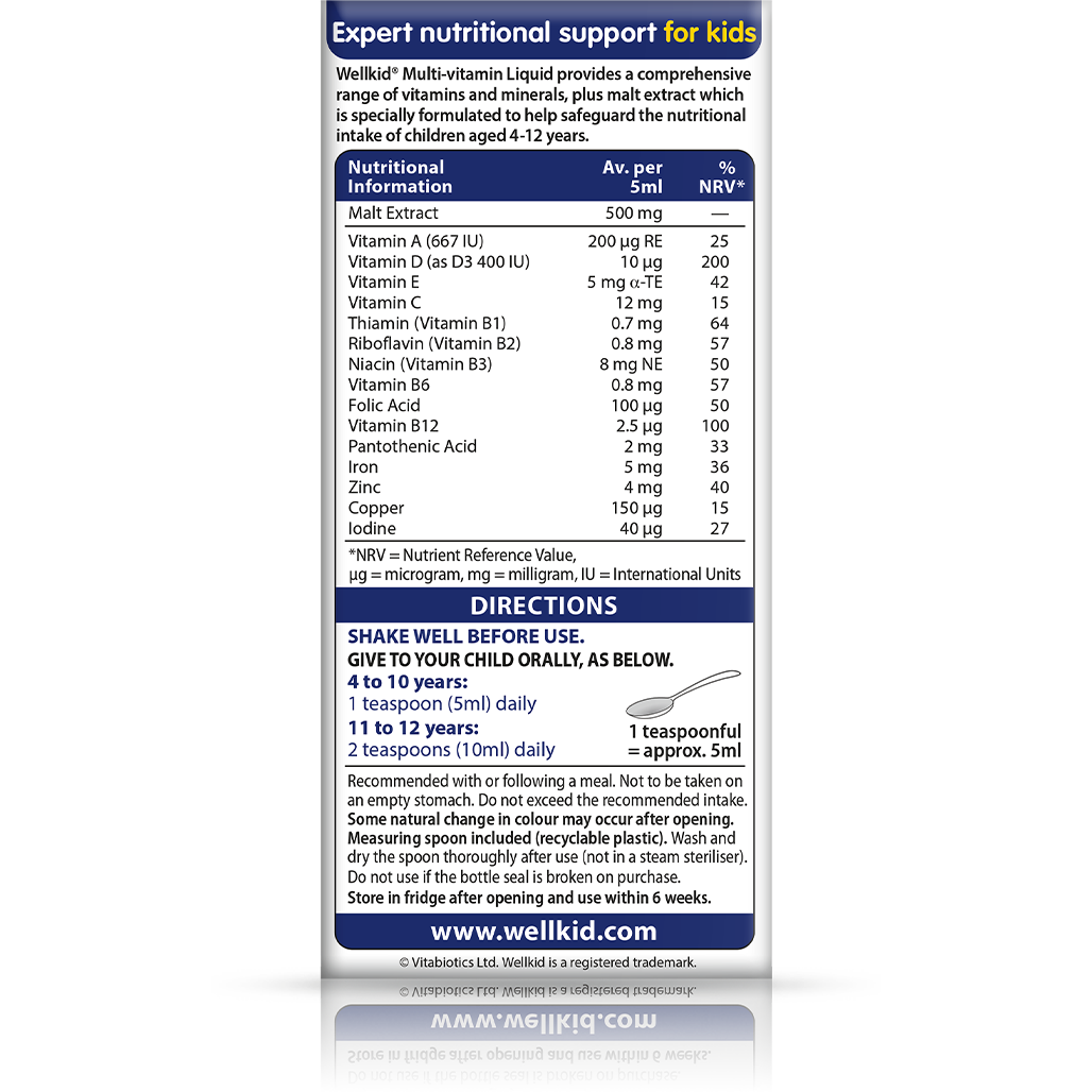 Vitabiotics Wellkid Multivitamin Liquid