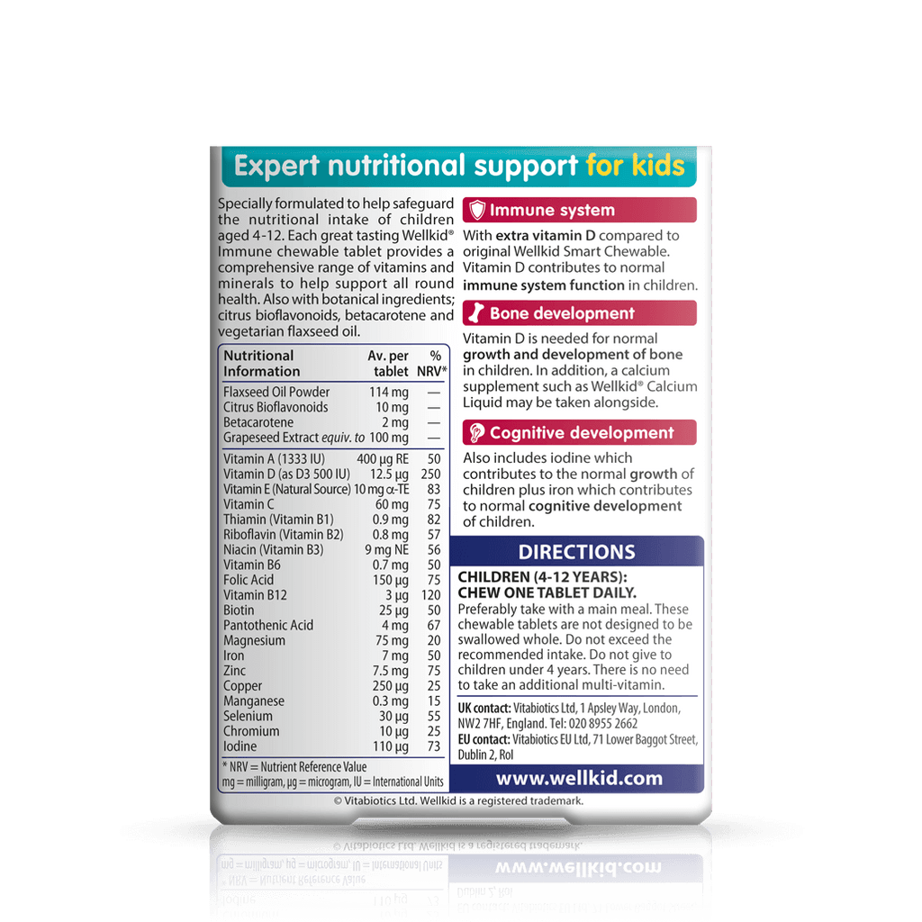 Vitabiotics Wellkid Immune Chewable