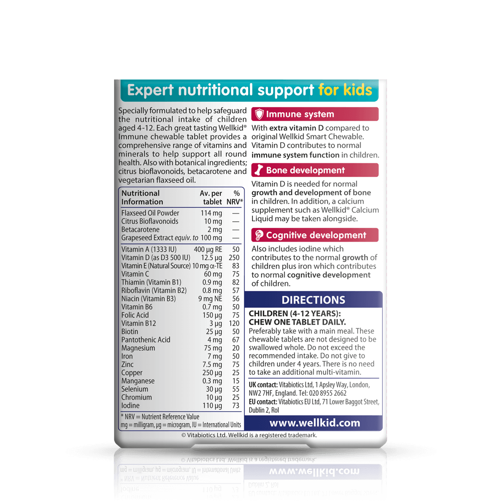 Vitabiotics Wellkid Immune Chewable