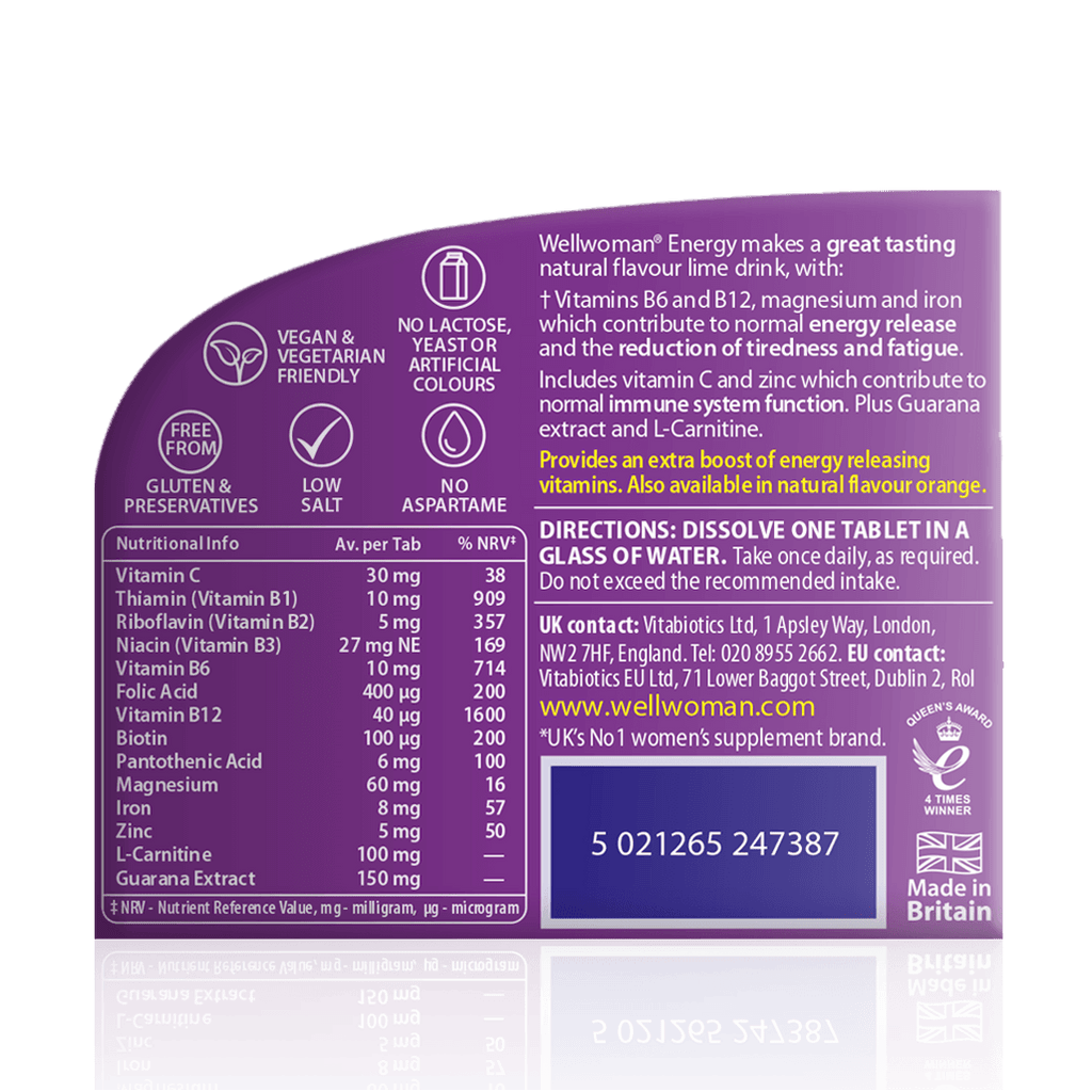 Vitabiotics Wellwoman Energy Support