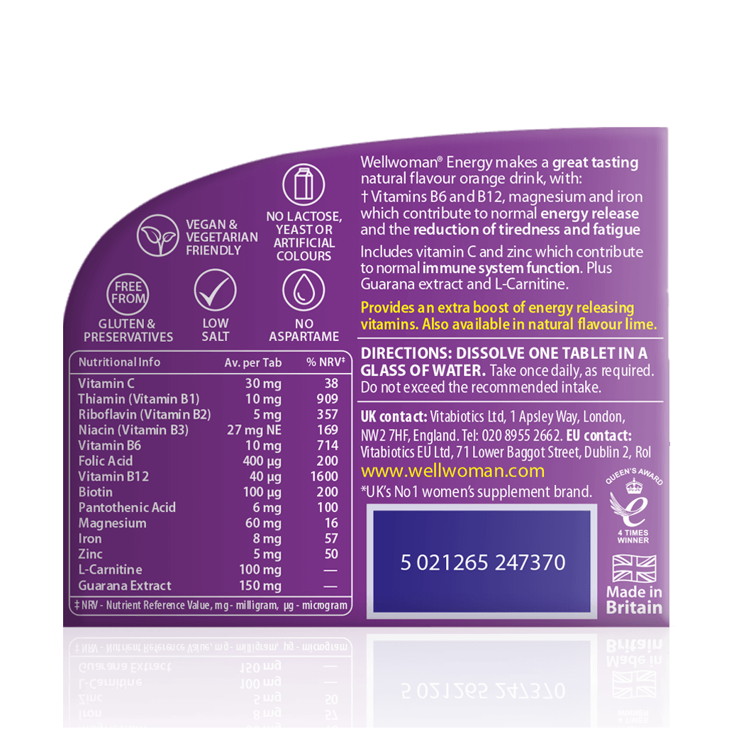 Vitabiotics Wellwoman Energy Support