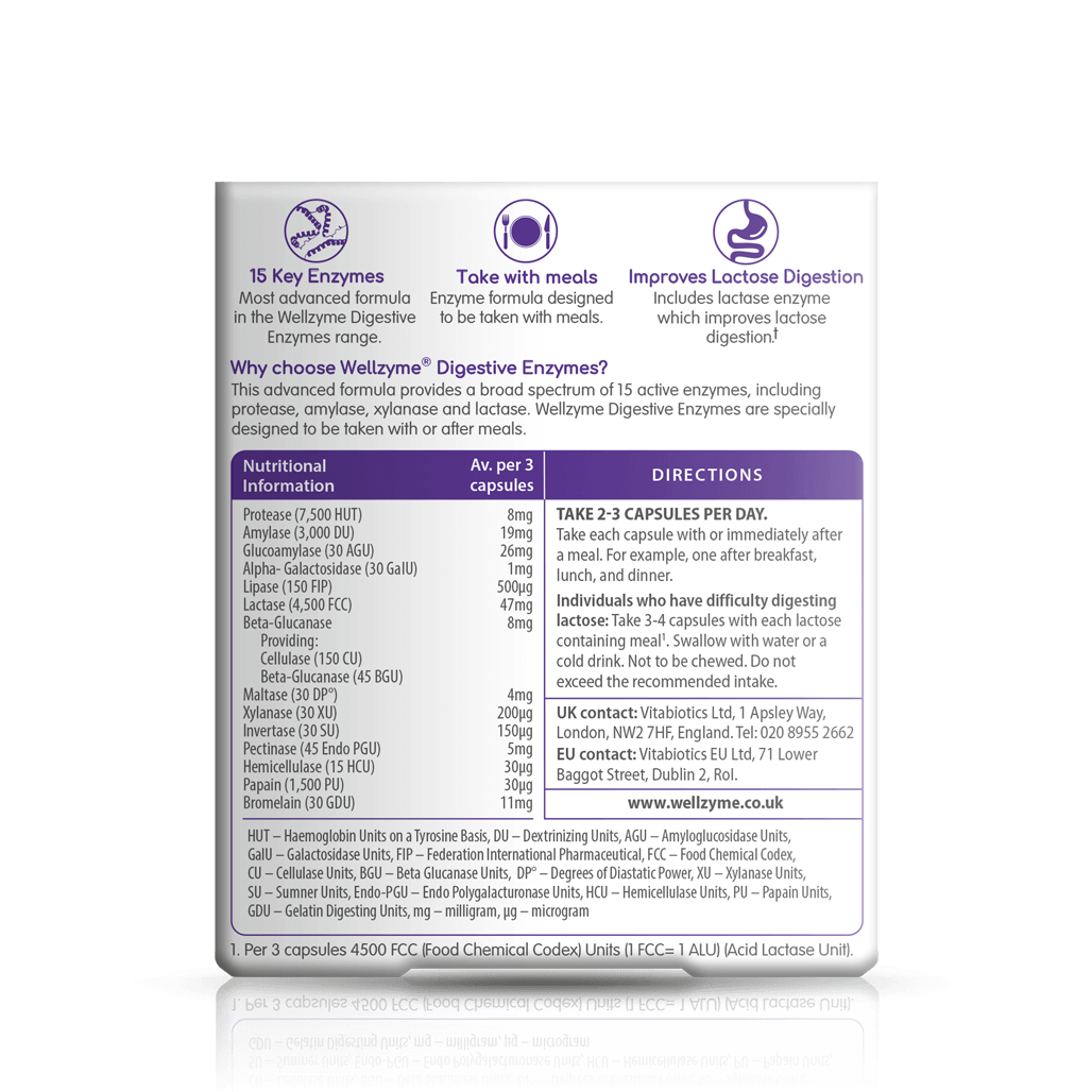 Vitabiotics Wellzyme Advanced Digestive Enzymes